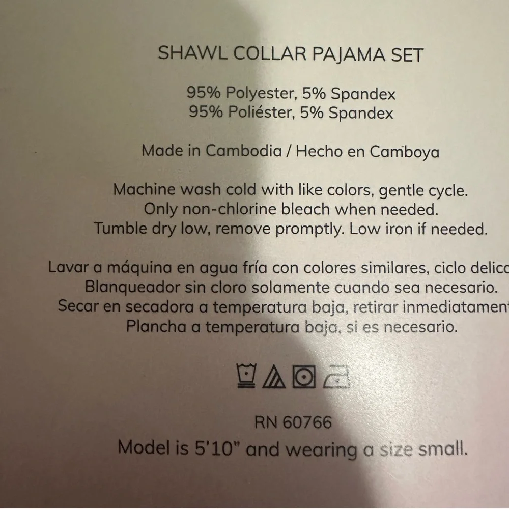 Room Service Women's Shawl Collar Pajama Set/Pink Stripe Zebra/Size: XX-Large - Picture 14 of 15